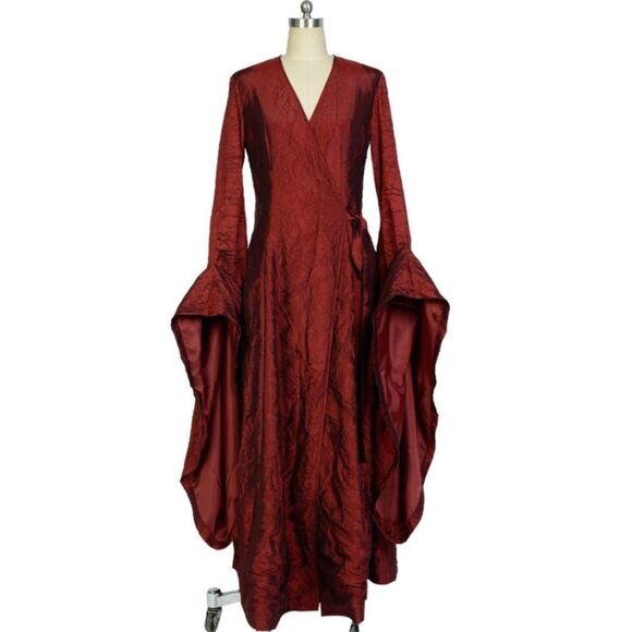 Game Of Thrones The Red Woman Melisandre Outfit Cosplay Costume Sz XL - Picture 1 of 5